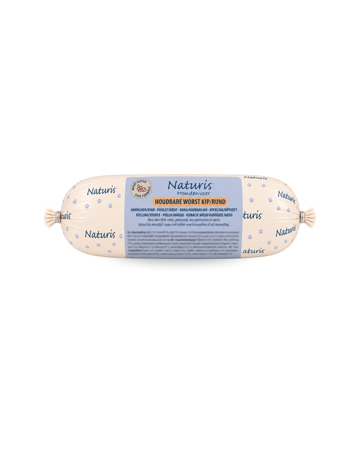 Naturis houdbare worst Kip/rund 650 gr