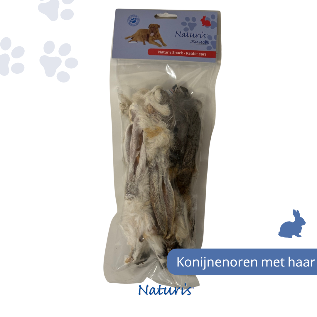 Kaninchenohren mit Fell - 500g
