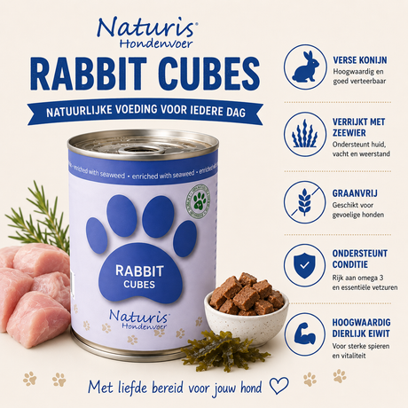 Rabbit Cubes can - 400g